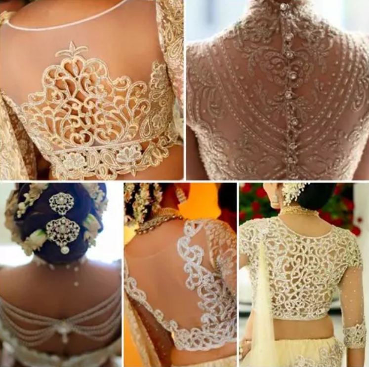 Back portion net wala blouse DIY पीछे गर्दन नेट वाला ब्लाउज 