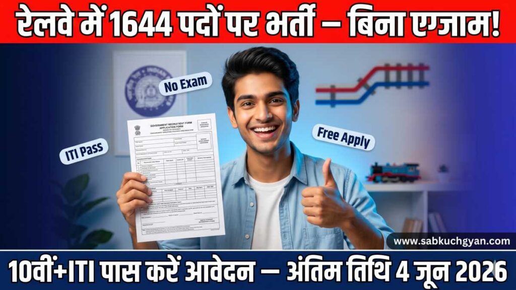 SECR Apprentice Bharti 2026