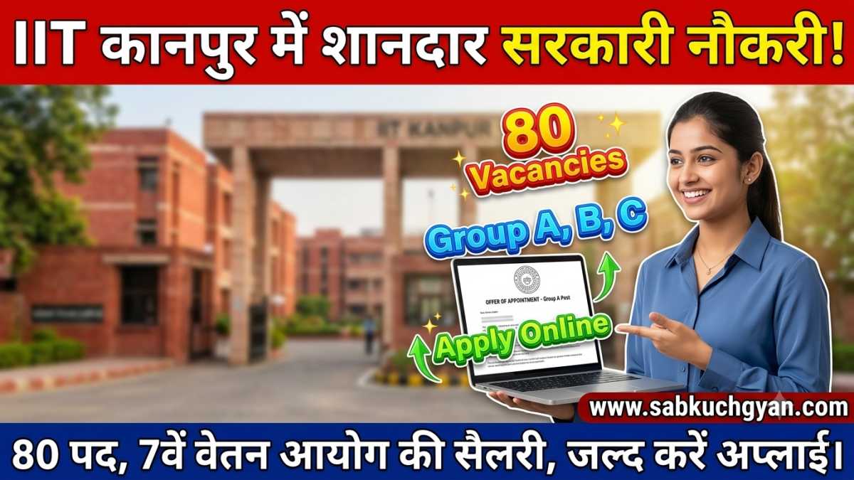 IIT Kanpur Recruitment 2026