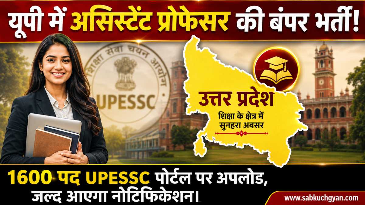 UP Assistant Professor Recruitment 2026